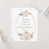 Carte Remerciez le Seigneur Bible Thanksgiving Flat (Devant/Arrière en situation)