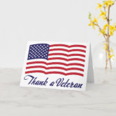 Carte Remerciez un Vétéran (Fleur jaune)