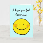 Carte remets-toi vite (Fleur jaune)