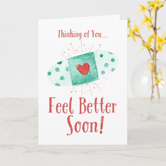 Carte Remettez-vous vite (Fleur jaune)