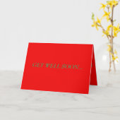 Carte Remettez-Vous Vite Car Vous Éternuez Malade (Fleur jaune)