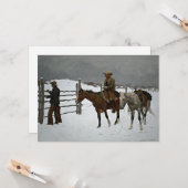 Carte Remington - Chute du Cowboy, (Devant/Arrière en situation)