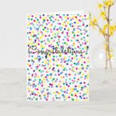 Carte Remise de Confetti Félicats (Fleur jaune)