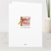 Carte Remise de diplôme école dentaire Félicitations den (Dos)