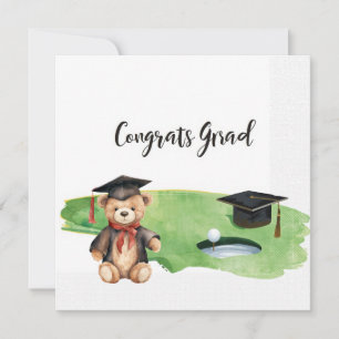 Carte Remise de diplômes de golf Félicitations pour un p