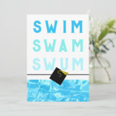 Carte Remise de diplômes de l'équipe de natation (Debout devant)