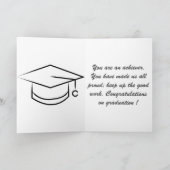 Carte Remise de diplômes d'infirmière moderne (Intérieur)