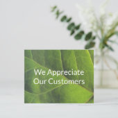 Carte Remise de reconnaissance de la clientèle et promot (Debout devant)