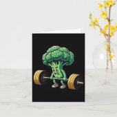 Carte Remise en état Broccoli Gym Fitness Motivation Bod (Fleur jaune)