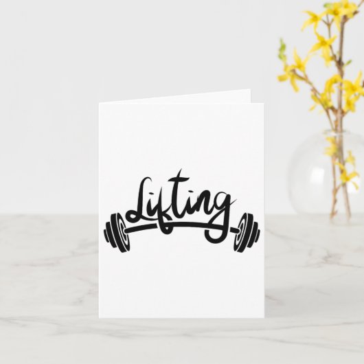 Carte Remise En Forme Ascenseur Gym Remise En Forme (Fleur jaune)