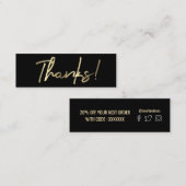 carte remise merci (Devant / Derrière)