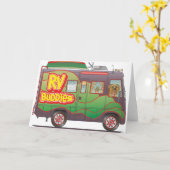 Carte Remorque de campeur d'amis de rv rv (Fleur jaune)