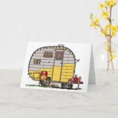 Carte Remorque de Little Western Camper (Fleur jaune)