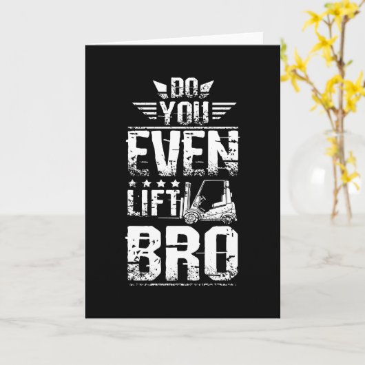 Carte Remorque Vous Soulevez Même Bro (Fleur jaune)