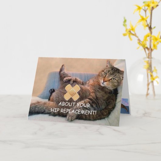 Carte Remplacement de la hanche (Fleur jaune)