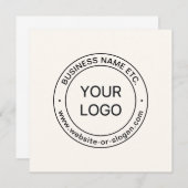 Carte Remplacement et modification faciles du logo | bla (Devant / Derrière)