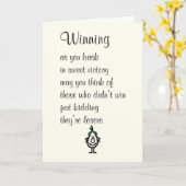 Carte Remporter Une Félicitations Drôle À Son Poème (Fleur jaune)