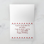 CARTE REMPORTEZ NOTRE AMOUR D'ANNIVERSAIRE PARTAGER AVEC (Intérieur)