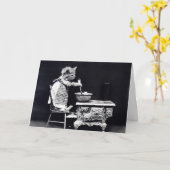 Carte Remuer le bol Kitty (Fleur jaune)