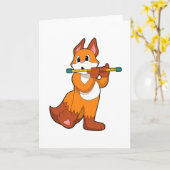 Carte Renard à la musique avec flûte.PNG (Fleur jaune)