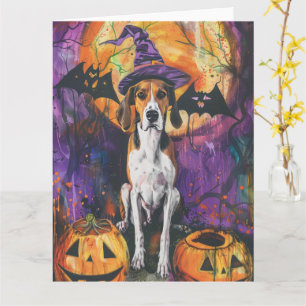 Carte Renard américain Chien courant anglais de Hallowee