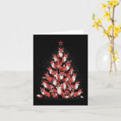 Carte Renard Arbre de Noël Fox Xmas Arbre Femmes & G (Fleur jaune)