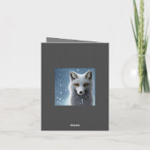 Carte Renard arctique sauvage (Dos)