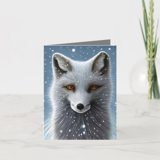 Carte Renard arctique sauvage (Devant)