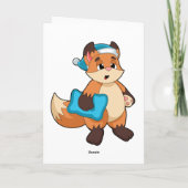 Carte Renard avec bonnet de nuit (Dos)