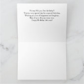 Carte Renard d'anniversaire - 1er anniversaire (Intérieur)