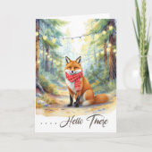Carte Renard des vacances d'hiver (Devant)