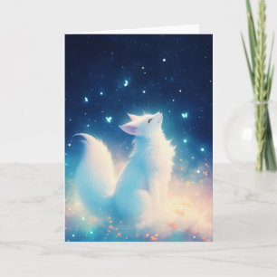 Carte Renard d'Hiver Murmure Arctique