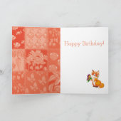 Carte renard et papillon (Intérieur)