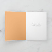 Carte Renard rouge en Turquoise de Redhead Anniversaire (Intérieur)