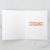 Carte Renard rouge Mère et Kits dans l'herbe (Intérieur)