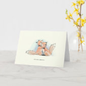 Carte Renards amoureux : Avec beaucoup d'affection (Fleur jaune)