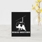 Carte Rencontre Snowboard Vacances Snowboard (Fleur jaune)