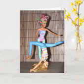 Carte Rencontrez les Gym Girls. (Fleur jaune)