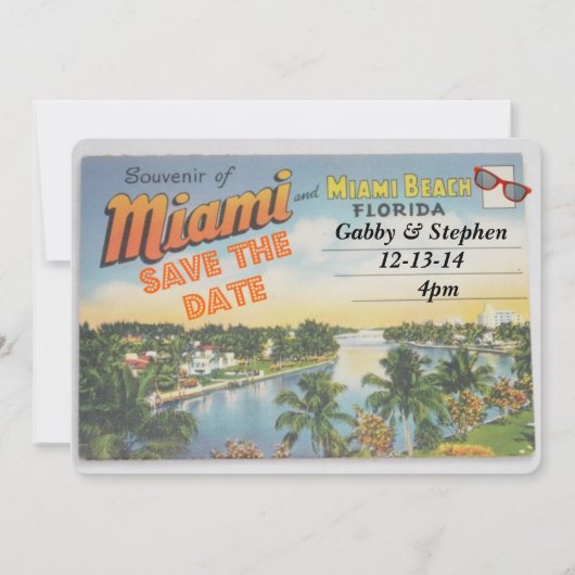 Carte Rencontrez-moi à Miami (Devant)