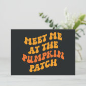 Carte Rencontrez-Moi Au Patch Citrouille (Debout devant)