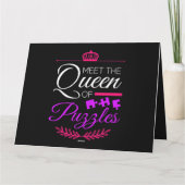 Carte Rencontrez Queen Of Puzzles Queen Puzzle Kooky Puz (Dos)