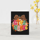 Carte Rendez Grâce, Arc Coquette Léopard d'Automne, Tha (Fleur jaune)