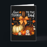 Carte Rendez Grâce au Seigneur Croix Citrouilles Arc Aut<br><div class="desc">Rendez Grâce au Seigneur Croix Citrouilles Arc Automne Chute</div>