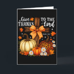 Carte Rendez grâce au Seigneur Croix Citrouilles Arc Aut<br><div class="desc">Rendez grâce au Seigneur Croix Citrouilles Arc Automne Automnal</div>