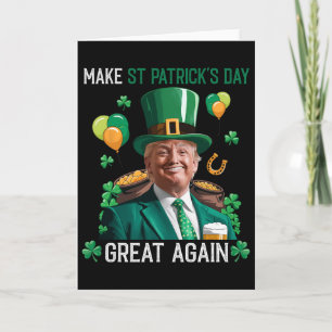 Carte Rendez la Saint-Patrick grande à nouveau Leprechau