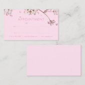 Carte Rendez-vous Floral Rose Blossom (Devant / Derrière)