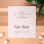 Carte Rendez-vous rose Beauté Spa Salon