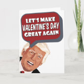 Carte Rendons la Saint-Valentin plus grande, Trump (Devant)