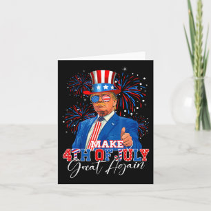 Carte Rendre 4 juillet grand à nouveau Patriotique Firew