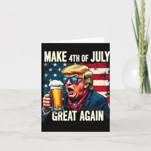 Carte Rendre 4 juillet grande à nouveau Bière Trump Boir
